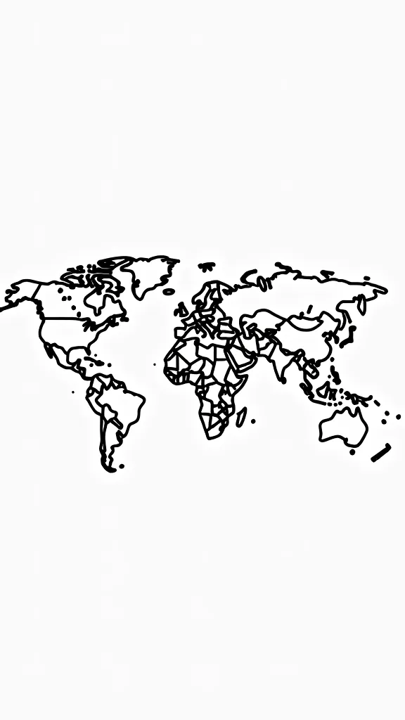 coloring page continents